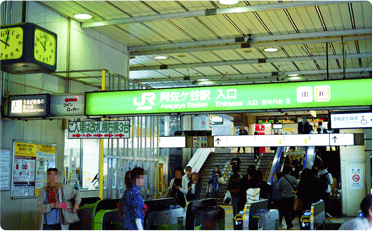 JR阿佐ヶ谷駅、改札出口の写真